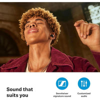Sennheiser ACCENTUM - Auriculares inalámbricos auténticos con sonido cristalino, ANC híbrido y diseño ergonómico