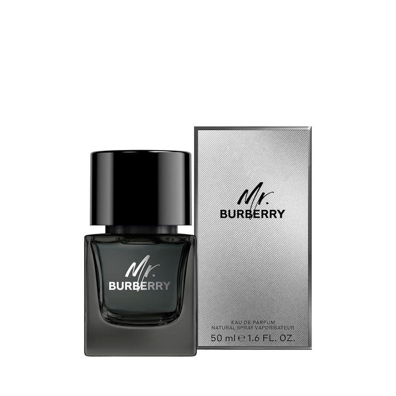 BURBERRY Mr Eau de Parfum - Colonia amaderada aromática masculina con estragón, canela, pachulí y vetiver de larga duración