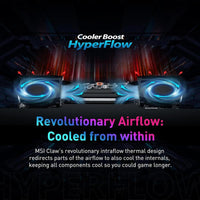 MSI Claw PC Gaming Handheld: Intel Ultra 5-135H, pantalla FHD 120 Hz, 16 GB LPDDR5, SSD NVMe, Win 11 Home, Negro