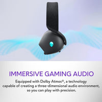 Auriculares inalámbricos trimodo Alienware AW725H para juegos con Bluetooth 5.3 y Dolby Atmos