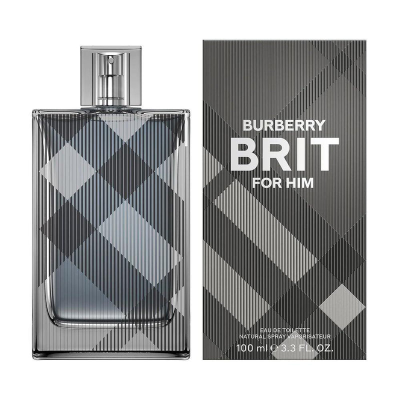 Burberry Brit Eau de Toilette Colonia Woody para hombre con notas de cedro, mandarina, rosa silvestre y haba tonka