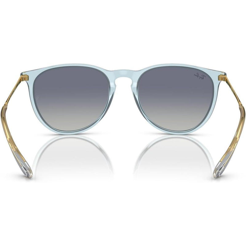 Gafas de sol redondas Ray-Ban Erika, protección UV, con estuche y paño de limpieza, diseño moderno