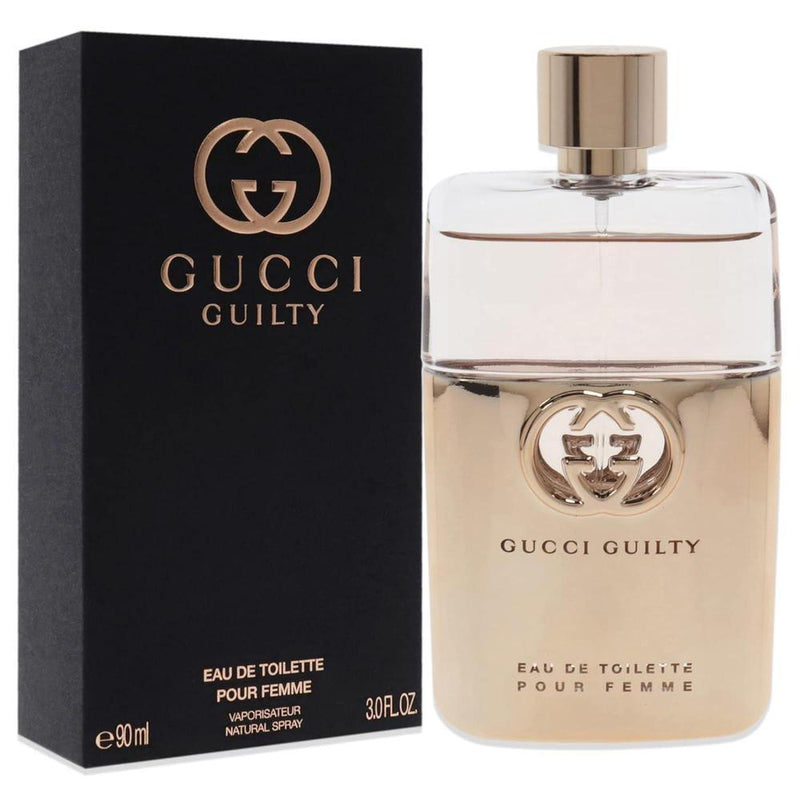 Gucci Guilty Eau De Toilette Spray para mujer, fragancia afrutada y sensual de la casa de diseño de Gucci