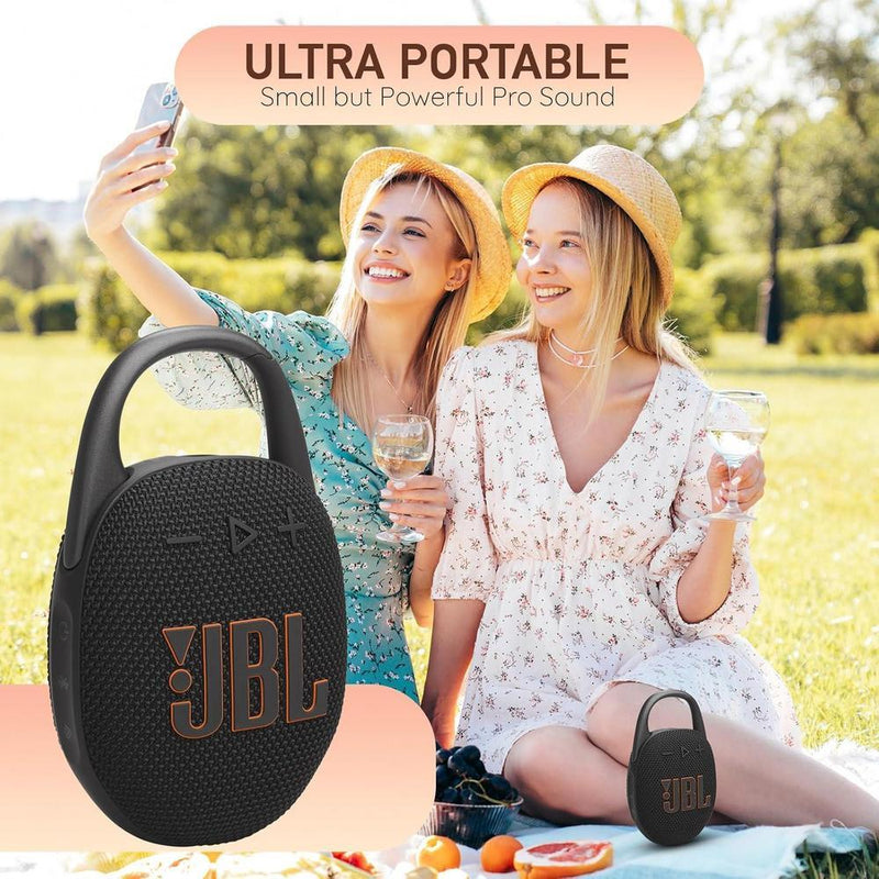 Bocina JBL Clip 5 portátil Bluetooth, impermeable IP67, batería de larga duración, solución integral Boomph
