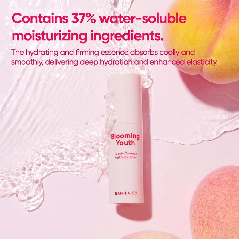 Banila Co Blooming Youth Bálsamo Multifuncional Con Colágeno De Melocotón Y Ácido Hialurónico 10.5g