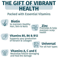 Gomitas de biotina vegan para cabello, piel y uñas saludables, apoyan el crecimiento capilar y fortalecen uñas en hombres y mujeres