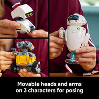 LEGO Disney & Pixar Wall-E & EVE Set de Construcción para Adultos - Decoración para el Hogar y Oficina - Idea de Regalo