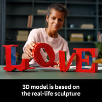 LEGO Art Love 31214, set de construcción coleccionable para adultos, ideal para regalar en ocasiones especiales y decorar