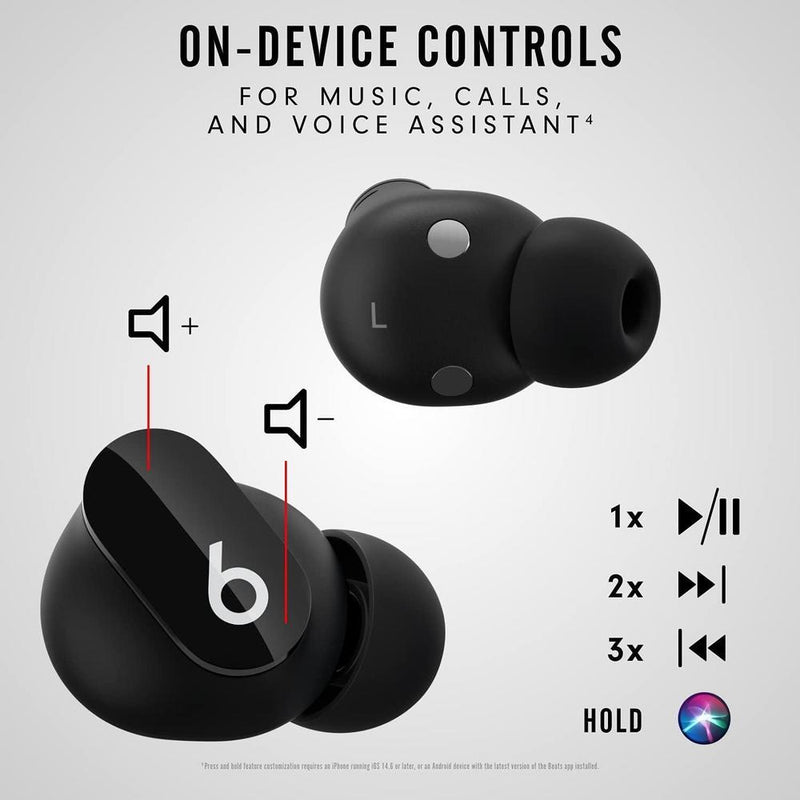 Auriculares inalámbricos Beats Studio Buds con cancelación de ruido, micrófono integrado, resistentes al agua y sudor