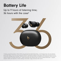 Beats Studio Buds + Color: Black / Gold ( Open Box)
