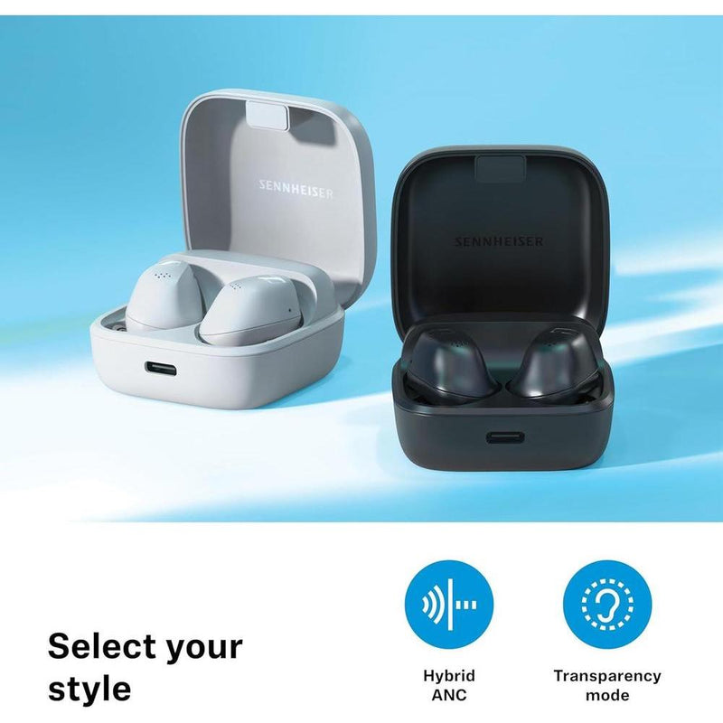 Sennheiser ACCENTUM con sonido cristalino, ANC híbrido, diseño ergonómico, batería de larga duración y controles táctiles avanzados