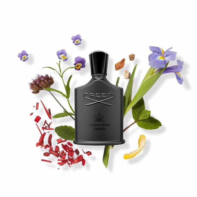 Creed Green Irish Tweed, colonia de lujo para hombres, fragancia de fougère aromático y maderas verdes y musgosas
