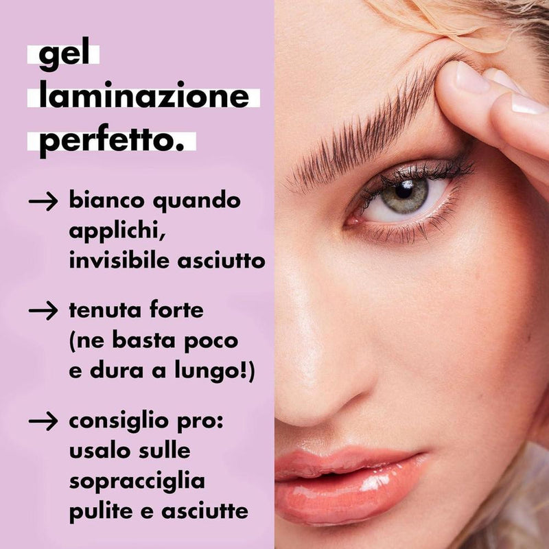 e.l.f. Gel Laminador de Cejas, Fijación Fuerte, Secado Transparente y Resistente al Agua, Crea Cejas Laminadas, Peina y Esculpe Cejas, Vegano y Cruelty-Free