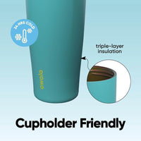 Owala FreeSip Sway Botella de Agua Aislada de Acero Inoxidable con Doble Boquilla, Asa de Transporte y Libre de BPA