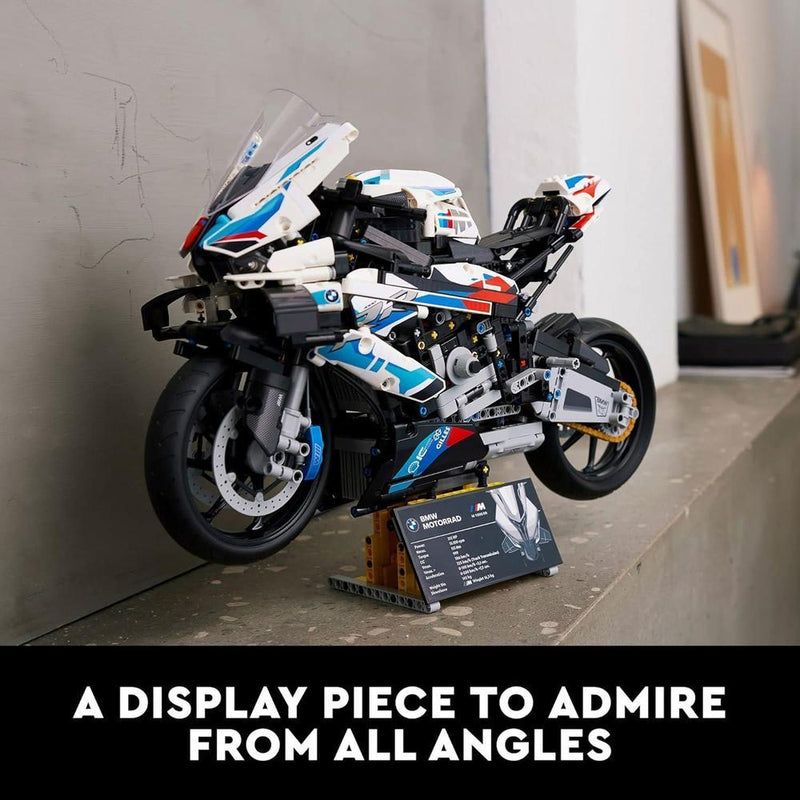 LEGO Technic BMW M 1000 RR Kit de modelo para adultos, con características auténticas y detalles de exhibición