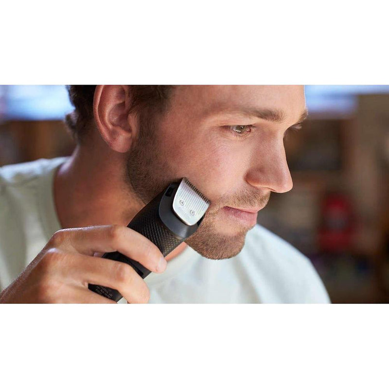 Cortadora de barba Philips inalámbrica para hombre con 20 ajustes de longitud y cuchillas de titanio autoafilables