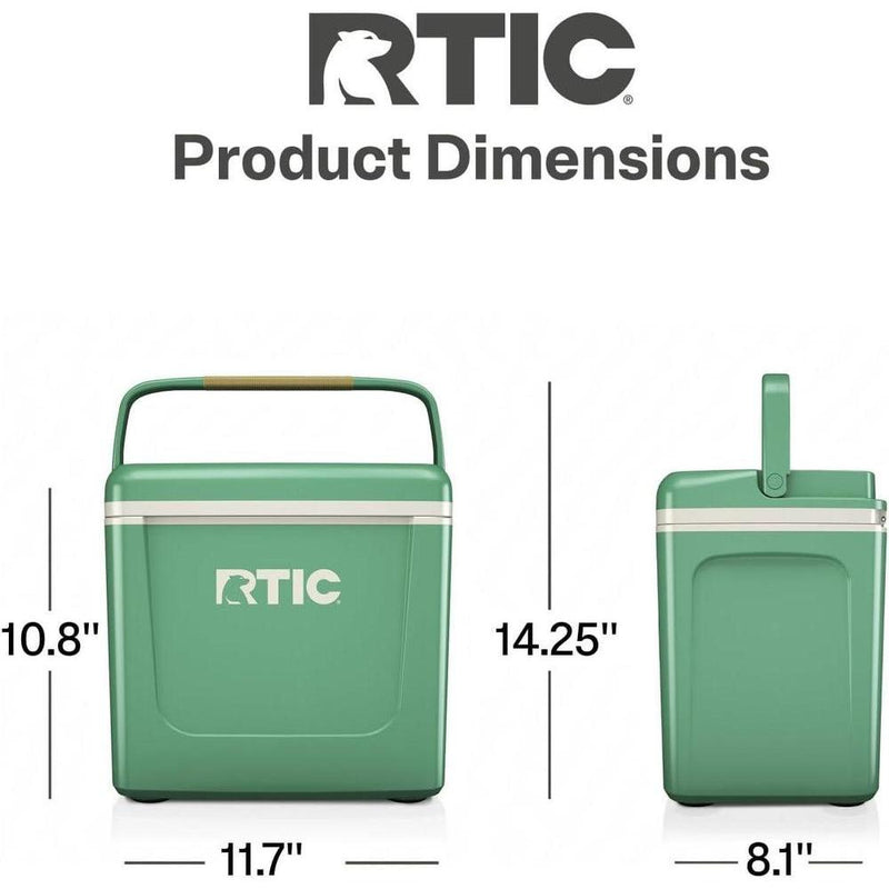 RTIC Hielera Personal Compacta Portátil para Alimentos, Bebidas, Playa, Camping, Picnic, Pesca y Barco, Capacidad de 12 Latas