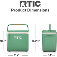 RTIC Hielera Personal Compacta Portátil para Alimentos, Bebidas, Playa, Camping, Picnic, Pesca y Barco, Capacidad de 12 Latas