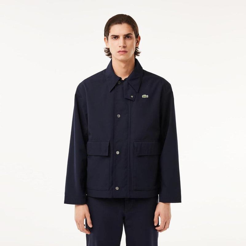 Chaqueta Parka Ligera Lacoste para Hombre con Bolsillos y Cocodrilo Bordado en el Pecho