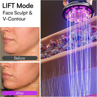 Terapia de luz roja 3 en 1 INIA para cara y cuello, dispositivo de belleza para hinchazón y reafirmación de la piel