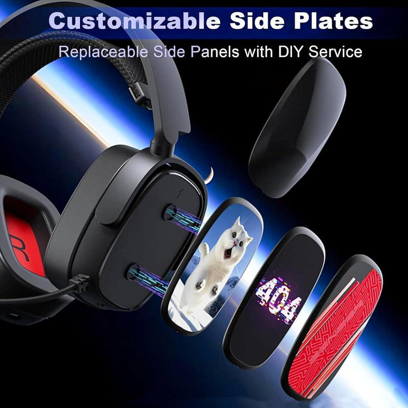 Auriculares SENZER X100 inalámbricos para juegos con micrófono, Bluetooth, sonido estéreo y comodidad superior