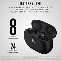 Auriculares inalámbricos Beats Studio Buds con cancelación de ruido, micrófono integrado, resistentes al agua y sudor