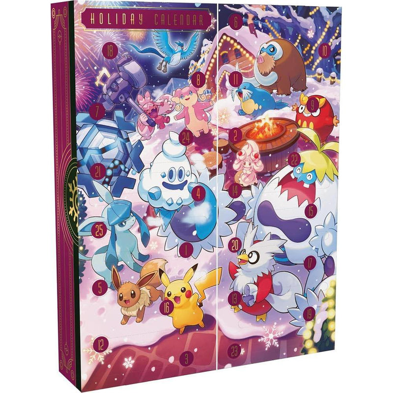 Pokémon TCG: Calendario de vacaciones 2025 con cartas y paquetes de refuerzo