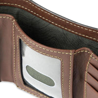 Billetera triple de hombre Levi's elegante y delgada con ventana de identificación y tarjetero de crédito