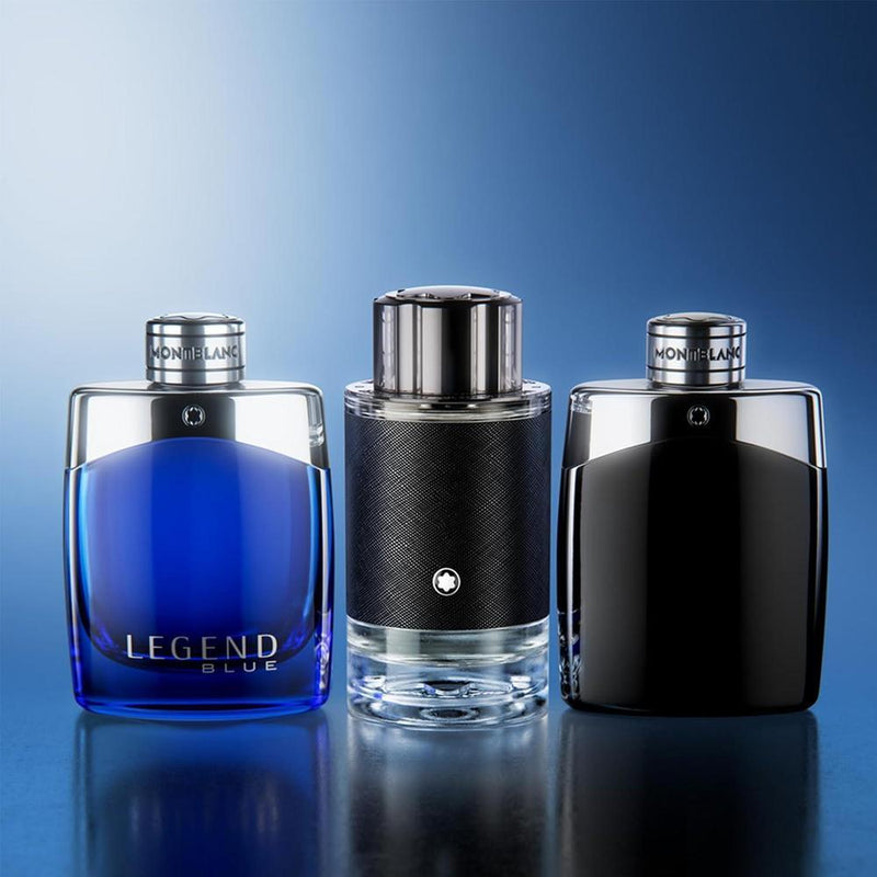 Perfume MONTBLANC Legend Blue para hombres con fragancia de madera, 100 ml