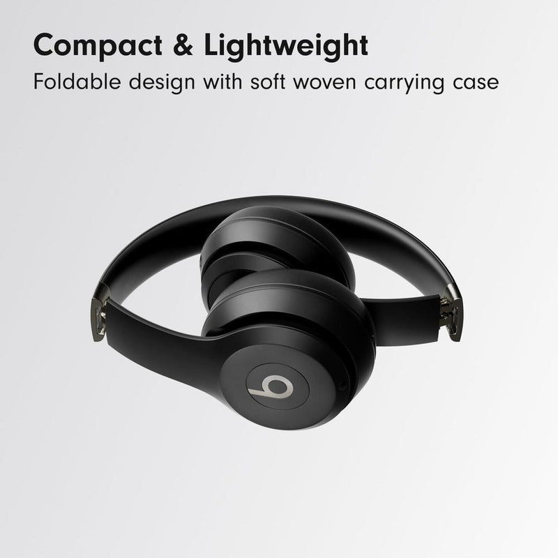 Beats Solo 4, Auriculares Bluetooth inalámbricos con compatibilidad Apple y Android, batería de hasta 50 horas, color negro mate