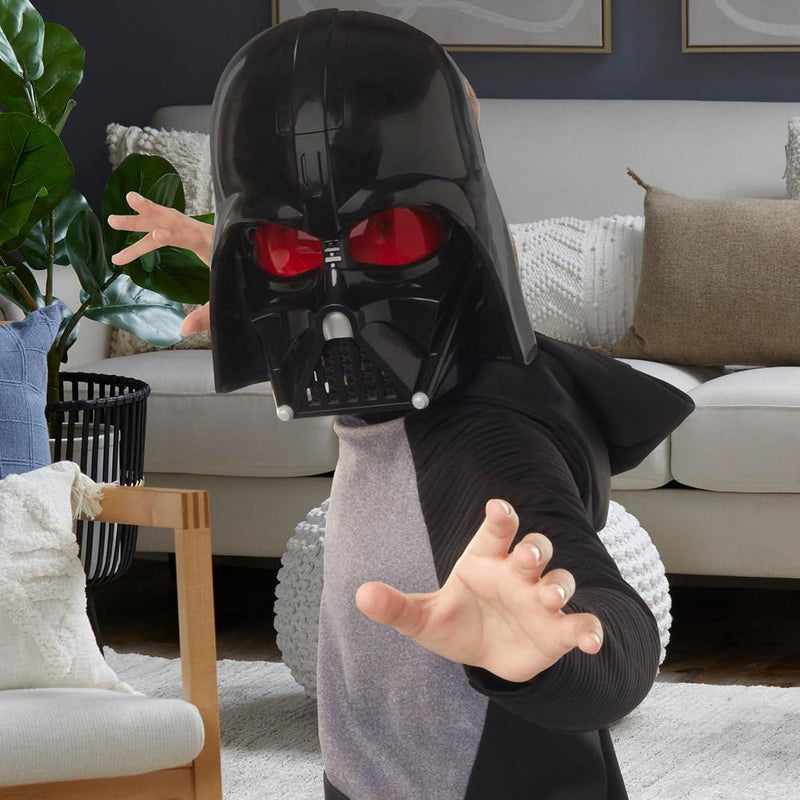 STAR WARS Darth Vader - Máscara electrónica con frases y efectos de sonido, disfraz para niños de 5 años, juguetes