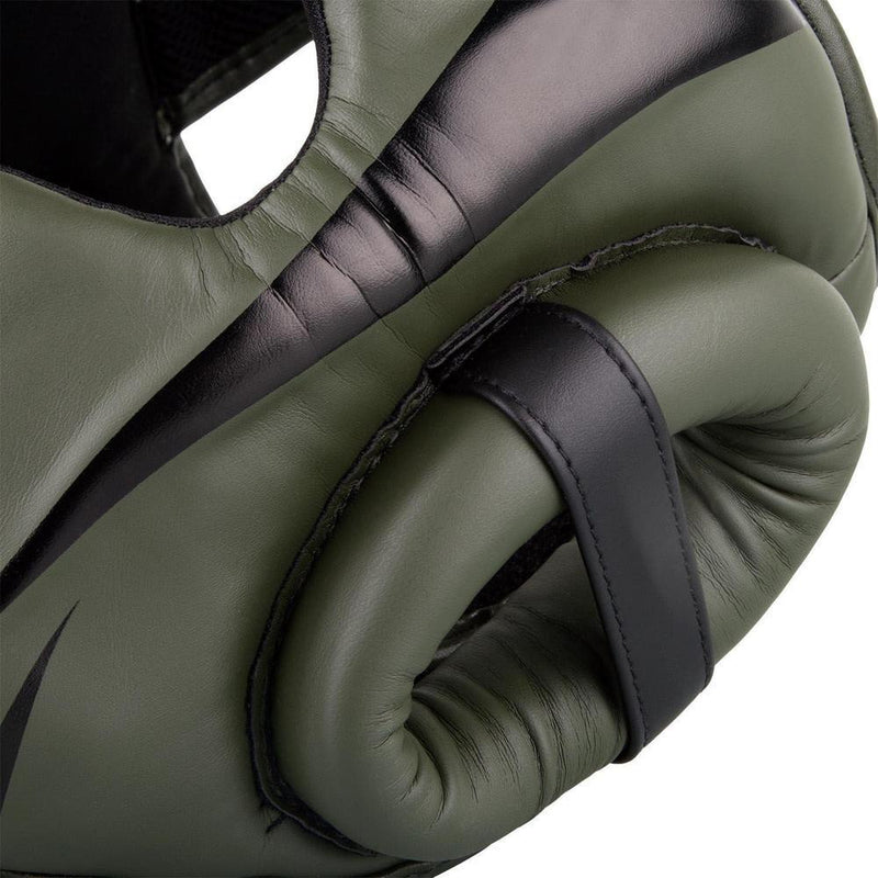 Casco protector Venum Elite: ligero y ajustable, perfecto para boxeo y MMA, con diseño ergonómico y malla ventilada