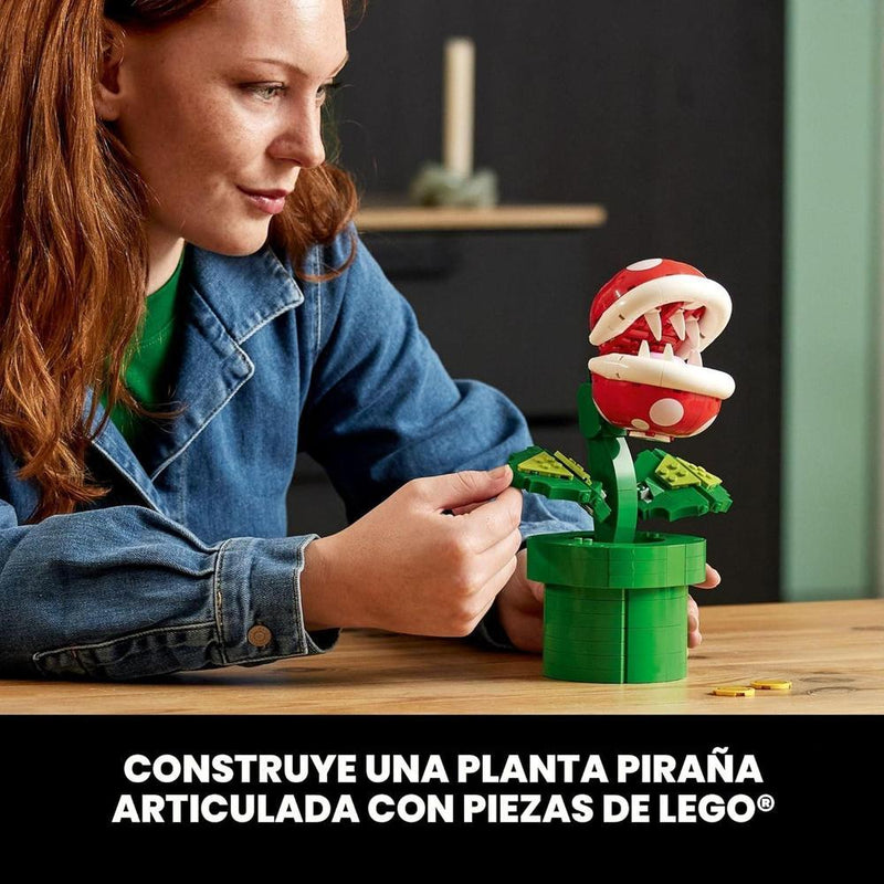 LEGO Super Mario Piranha Plant Set de construcción para adultos, coleccionable de Super Mario para decoración y regalo