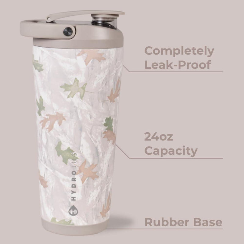 HydroJug Coctelera de acero inoxidable aislada, a prueba de fugas, sin BPA con rejilla de mezcla silenciosa