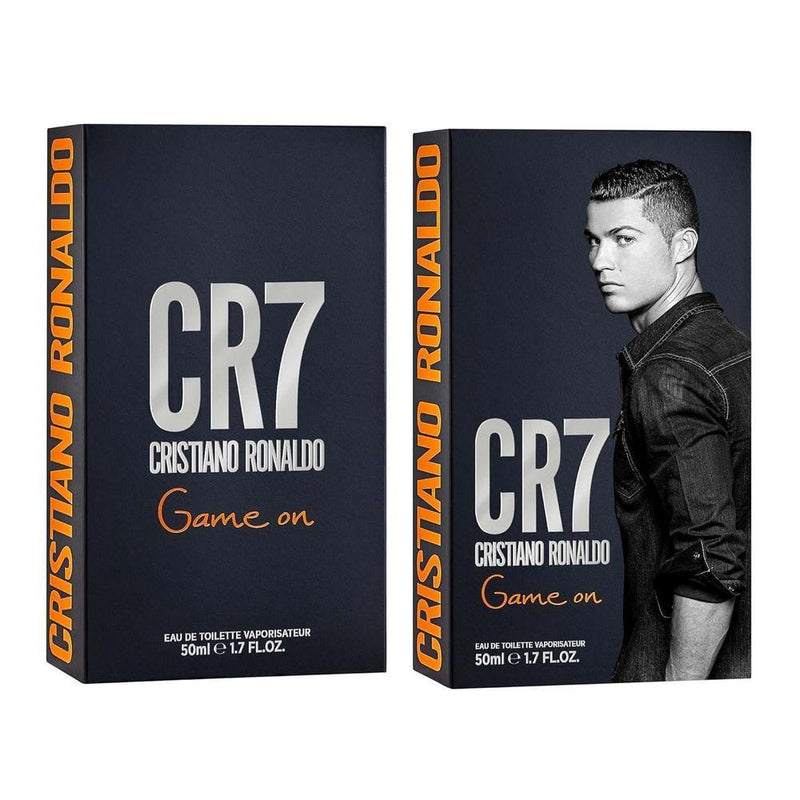 Cristiano Ronaldo CR7 Game On Fragancia Aromática para Hombres con Aroma Amaderado Seductor y Esencia Tropical Densa Oscura