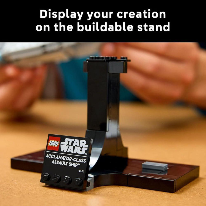 LEGO Star Wars: Juego de construcción de buque de asalto de Attack of The Clones para coleccionistas adultos
