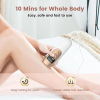 Depiladora IPL para hombres y mujeres, depilación permanente en casa, para axilas, piernas, brazos y bikini, modelo S3