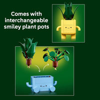 LEGO Botanicals Happy Plants para niños de 9+ - Decoración para escritorio - Regalo perfecto para jóvenes aficionados a las plantas