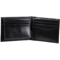 Tommy Hilfiger Cartera Passcase para hombre con diseño bifold slim y ventana ID removible, hecha de cuero de alta calidad