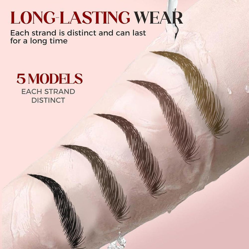 Lápiz De Cejas 3d Microblading De 4 Puntas Resistente Al Agua Larga Duración Para Trazos Finos Y Look Natural
