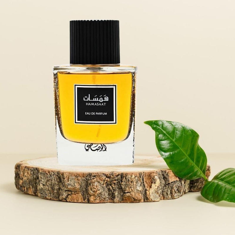 RASASI Hamasaat Eau De Parfum Spray - Perfume árabe para hombres con fragancia refrescante, amaderada y almizclada