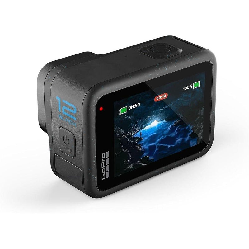 GoPro HERO12 Black - Cámara de acción impermeable con video Ultra HD de alta resolución, fotos de 27 MP, HDR, estabilización avanzada