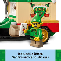 LEGO Camión de Entrega de Papá Noel para Niños, Juego de Construcción para Jugar o Decoración Navideña, Blocs para Niñas y Niños