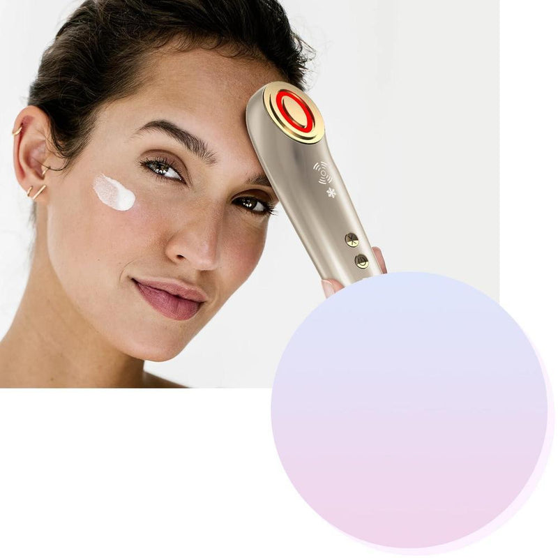 Máquina facial de estiramiento mediante radiofrecuencia, masajeador antienvejecimiento y dispositivo deshinchador ocular