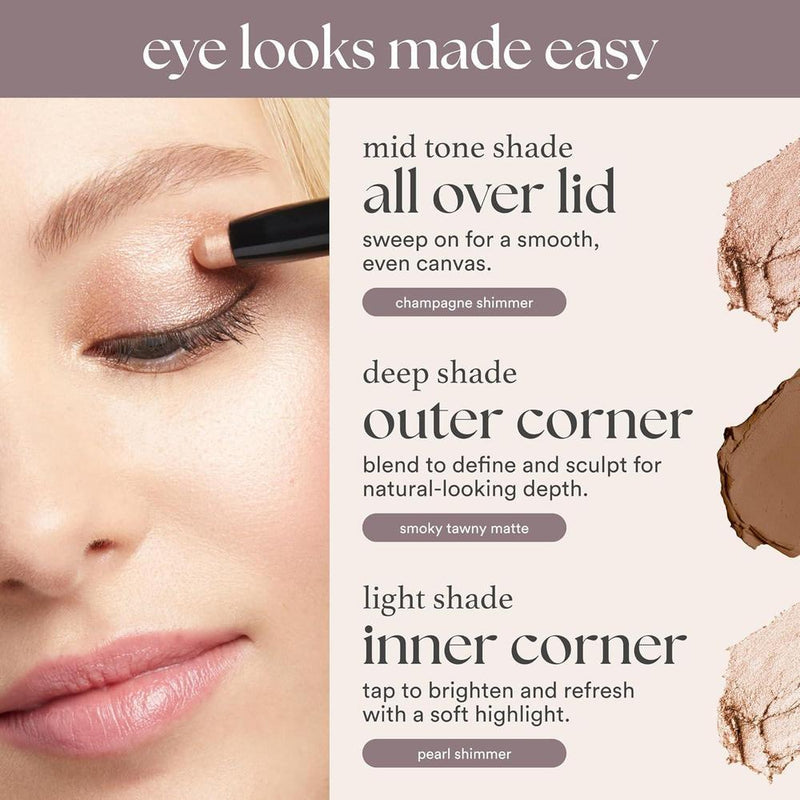 Sombra De Ojos Julep 101 Crema A Polvo Brillo Perla Impermeable