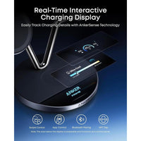 Anker Prime MagSafe: Estación de carga inalámbrica 3 en 1, certificada Qi2 para iPhone y Apple Watch con pantalla inteligente