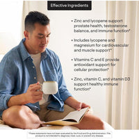 THORNE Multivitamínico para hombres de 50+ con vitaminas A, B6, B12, C, D, E, zinc. Apoyo para salud integral masculina