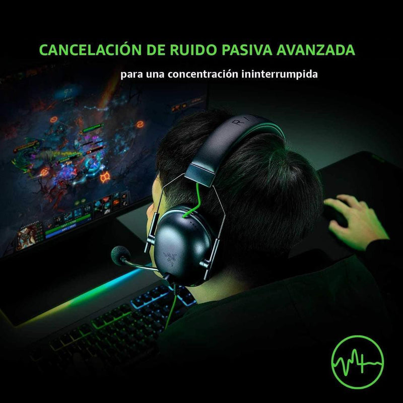 Razer BlackShark V2 X Auriculares para gamer con sonido envolvente 7.1 y almohadillas de espuma viscoelástica para PC, PS4, PS5 o Switch