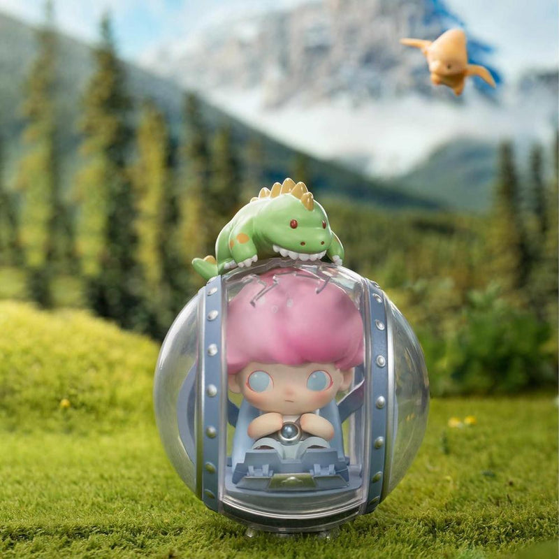 POP MART DIMOO Jurassic World Series, figuras de acción coleccionables en caja ciega de diseño aleatorio