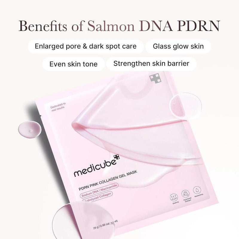 Mascarilla en Gel Jelly de Colágeno Rosado con PDRN de ADN de Salmón 28g